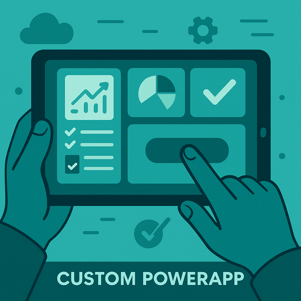 Custom Power App on a tablet